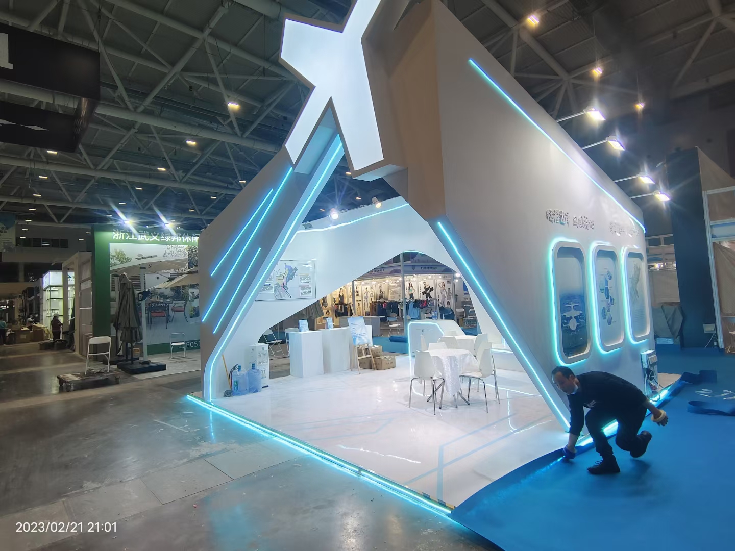 廣州展會搭建設(shè)計深圳跨境電商展，福永街道展臺