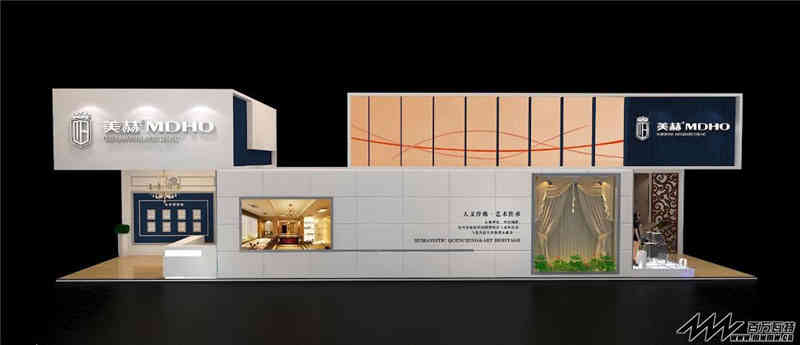 大華銀行上海分行參展上海新國(guó)際博覽中心上海展覽設(shè)計(jì)展臺(tái)搭建4